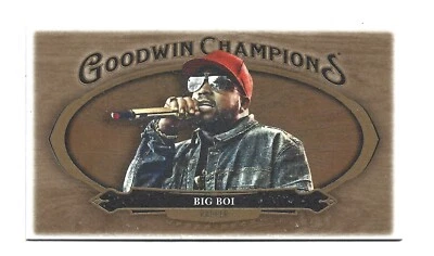 Mini leñador de madera 2020 Upper Deck Goodwin Champions #53 Big Boi Outkast Rap Foto 1 de 2