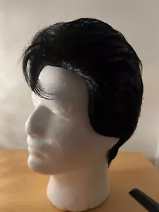 Elvis Presley Tribute Custom Made Professional Wig 50s to Jumpsuit Stagewear ETA - Bild 1 von 4