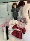 American Girl Doll 2014 Samantha with 6 Dresses Hat Shoes Tights Hangers