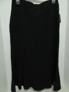 Sag Harbor Karriere Rock Schwarz Größe 8 Schlankmacher Perfekte Passform Bund Stretch Neu - Bild 1 von 5