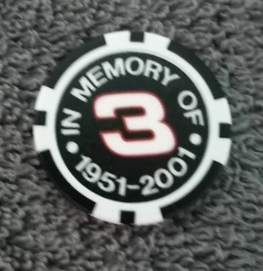 NASCAR DALE EARNHARDT #3 SOUVENIR COLLECTIBLE POKER CHIP GOLF BALL MARKER - Picture 1 of 1