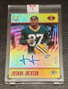 JOSHUA JACKSON 2018 PANINI ILLUSIONS ROOKIE RC AUTO /50 PACKERS ENCASED - Picture 1 of 2