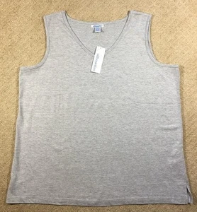 NWT Women's Silhouettes Sleeveless Knit Tank Shell Top - Picture 1 of 4