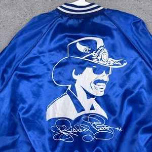 Chaqueta De Colección Richard Petty Para Hombres XXXL Azul Satinado Nylon Años 90 Carreras EE. UU. - Imagen 1 de 10