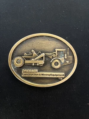 Vintage Dresser Construction & Mining Equip Belt Buckle Spec Cast Rockford IL  - Image 1 of 3