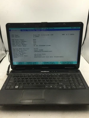 EMACHINES E525 - BOOTS TO BIOS - INTEL CELERON - 1GB RAM - 15" - READ DESC - BB - Image 1 of 4