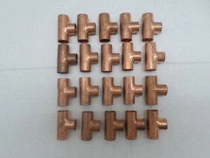1/2" Sweat Copper Tees (20 Pieces) - Picture 1 of 4