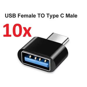 10x USB 3.1 auf USB Typ-C Adapter OTG A Buchse für Macbook iPad Samsung Xiaomi - Bild 1 von 6