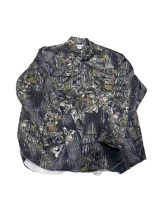Columbia Camo Shirt Mens XXL  Mossy Oak Break Up Long Sleeve Hunting Button Down - Picture 1 of 6