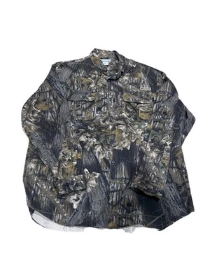 Columbia Camo Shirt Mens XXL  Mossy Oak Break Up Long Sleeve Hunting Button Down - Image 1 of 4