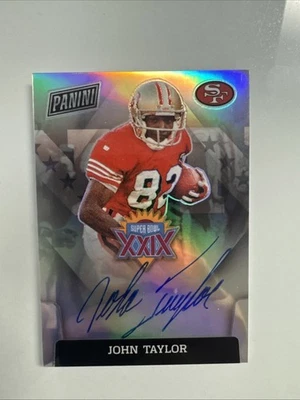 2022 Spectra John Taylor On Card Auto Autograph 49ers - Image 1 of 2