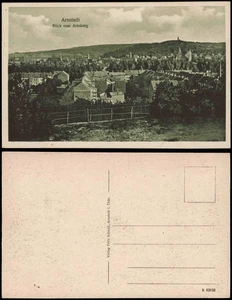 Ansichtskarte Arnstadt Panorama-Ansicht Blick vom Arnsberg 1920 - Picture 1 of 3