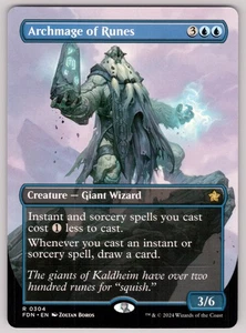 Archmage of Runes (Borderless) R Foundations # 304 NM Normal - Picture 1 of 2
