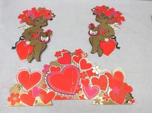 Vintage Valentines die cut #205 - Imagen 1 de 3