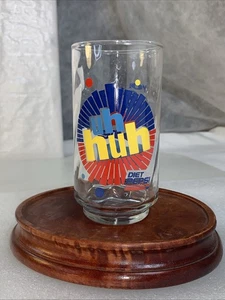Diet Pepsi Vtg Glass 5" Uh Huh You Got The Right One Baby Single Cup Clear Juice - Picture 1 of 12