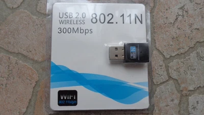 Mini Wireless USB 300Mbps Wifi Adapter LAN Netzwerk  802.11n/g/b - Bild 1 von 2