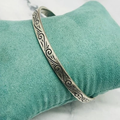 Brazalete Brazalete KMI Plata de Ley 925 Grabado Proverbios 3:5 Confianza en el Señor Foto 1 de 4