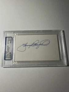 Johnny Rutherford Cut Signed Autograph Auto Index Card PSA/DNA IndyCar Champ - Picture 1 of 2