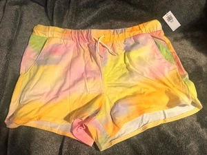 Old Navy- Tie Dye Shorts- Girl's- XXL 18 Plus- Drawstring NWT - Picture 1 of 3