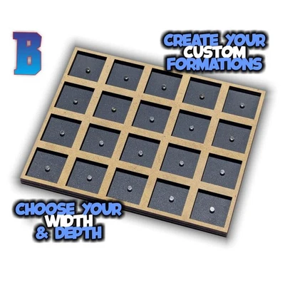 40mm to 50mm Magnetic Adaptor Converter Tray for 40mm based Wargaming Miniatures - Image 1 of 2