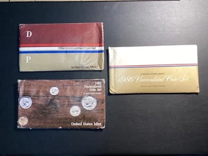 1984 , 1985 , 1986 US Mint Set Uncirculated Coin Set Philadelphia & Denver P & D - Picture 1 of 3