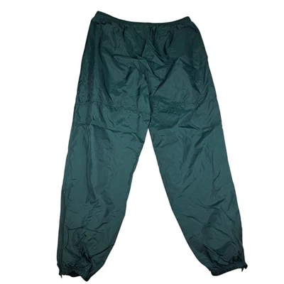Calça corta-vento vintage Nike jogger track masculina 2XL verde tornozelo zíper Y2K - Imagem 1 de 4