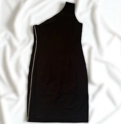 Sexy Vestido Ali & Jay Un Hombro Negro Bodycon L Asimétrico Cremallera Lateral Cóctel Foto 1 de 4