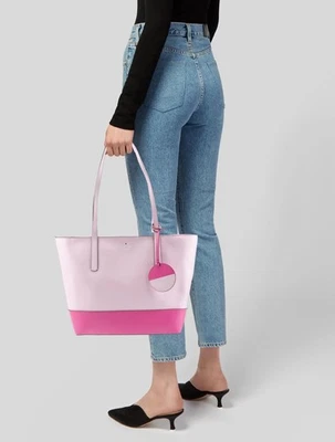 Kate Spade Two Tone Pink Leather Tote | Briel Large Tote - Image 1 of 4