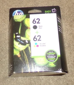 Oryginalny wkład atramentowy OEM HP Hewlett Packard 62 Combo Pack czarny i trójkolorowy NOWY - Zdjęcie 1 z 5