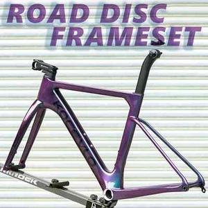 Carbon Road Bicycle Frame Disc Brake 700C Full Internal Cable 440-560mm Frames - Picture 1 of 44