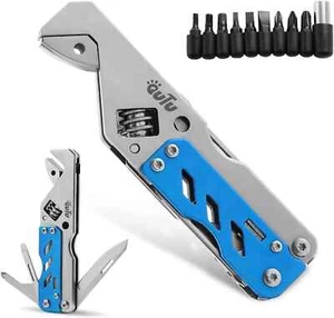 Chiave Multiutensile, con Chiave Regolabile/Cacciavite Piatto/Phillips Blu - Foto 1 di 7
