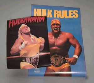 Hulk Hogan Posters Hulkamania Vintage WWF WWE 80s Wrestling Lot Of 2 Ex Cond - Picture 1 of 15