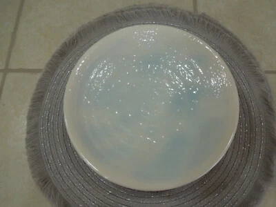 williams sonoma juego de 4 platos de ensalada azul melamina, marfil/blanco Foto 1 de 3