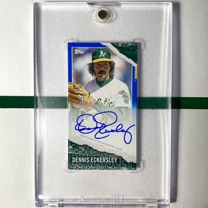 Dennis Eckersley #’d 10/10 Auto Blue 2020 Topps Rip Baseball Mini Autograph