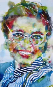 Retrato acuarela ROSA PARKS - PÓSTER - ¡varios tamaños! pintura impresión arte - Imagen 1 de 7