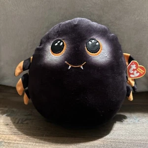 2022 TY Squish-A-Boos Squishies Plush - COBB the Spider Small Size - 10 inch - Picture 1 of 8