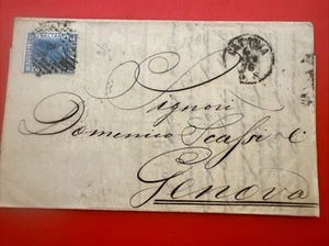 Busta Regno 1876 Da Catania Per Genova - Foto 1 di 4