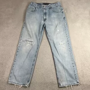 Jeans larghi Levis Silvertab 36x34 larghi gamba dritta vintage larghi invecchiati - Foto 1 di 20