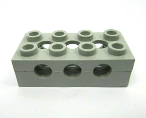 Lego OldGray Technic Stein 2x4 mit Löchern auf allen Seiten Ref 3709a - Bild 1 von 1