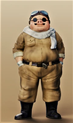 ANIME MODEL - STUDIO GHIBLI 紅の豚, Kurenai no buta • PORCO ROSSO - 1/8 RESIN KIT - Immagine 1 di 4