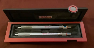 Juego de caja de bolígrafos y lápices mecánicos vintage ROTRING 600 Foto 1 de 3