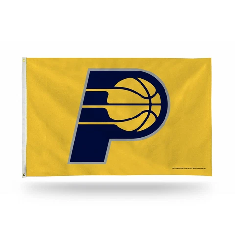INDIANA PACERS OFFICIAL NBA 3 X 5 BANNER FLAG WITH GROMMETS INDOOR OR OUTDOOR Cover