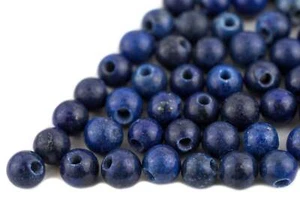 Round Lapis Lazuli Beads 5mm, Set of 100 Blue Stone - Picture 1 of 3