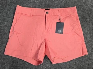 Neu mit Etikett Gap Pink Girlfriend Stretch Twill Shorts Größe 12 Maße angegeben - Bild 1 von 11