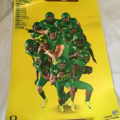Oregon Ducks 2019 Football Poster Justin Herbert New Cover
