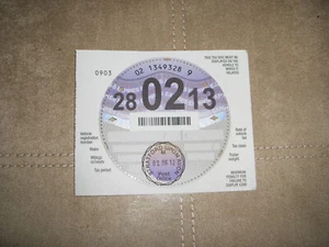 TAX DISC WITH SELVEDGE.(UNUSED) STAMPED ..28TH FEBRUARY 2013... - Picture 1 of 1