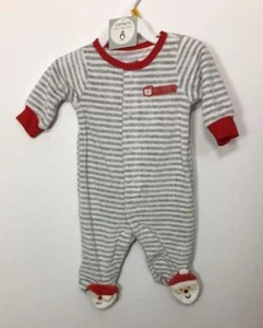 NUEVO CON ETIQUETAS PIJAMA Carter's Santa's Helper Navidad Recién Nacido Dormir y Jugar BEBÉ - Imagen 1 de 1