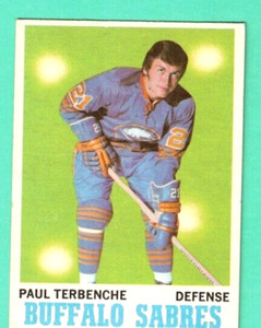 (1) PAUL TERBENCHE 1970-71 O-PEE-CHEE  # 123 SABRES VG  CARD (H1467)