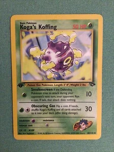 Pokemon Koga's Koffing 48/132 1st ed, Gym Heroes, uncommon - New - Picture 1 of 6