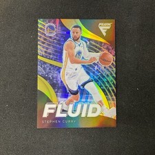 STEPHEN CURRY Gold Prizm Fluid Card 03/10 SSP 2022-23 Panini Flux Basketball BK